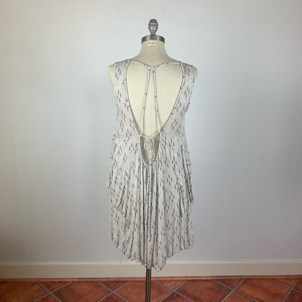 Free People Floral Tan Tank Top - Picture 4 of 6